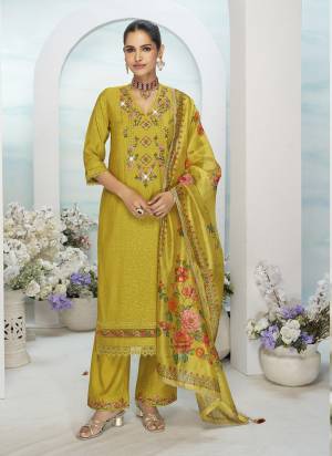 Garb These Beautiful Looking Readymade Suits.These Top Are Viscose Silk And Bottom Are Milan Silk And Dupatta Are Organza Fabricated.Its Beautified With Wevon Designer,Embroidery,Hand Work With Printed Dupatta.