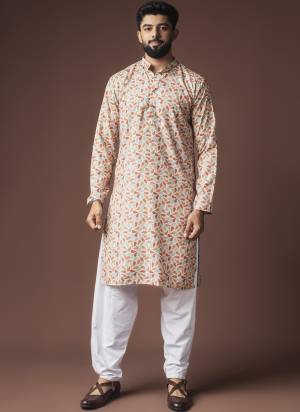 For A festive And Party Wear,Attractive These Readymade Kurta With Payjama in Fine Colored.These Kurta is Fabricated On Blended Linen And Art Silk Bottom With Heavy Designer Printed.Buy Now.