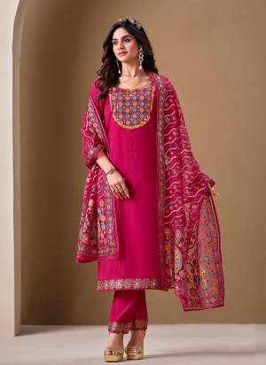 Attractive These Beautiful Looking Readymade Suits.These Top Are Roman Silk And Bottom Are Roman Silk And Dupatta Are Organza Fabricated.Its Beautified With Designer Brasso Patch,Mirror Embroidery,Diamond Work.