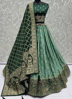 For A Fancy Designer Look,Grab These Lehenga Choli With Dupatta in Fine Colored.These Lehenga And Choli Are Satin Georgette And Dupatta Are Fabricated On Satin Georgette Pair.Its Beautified With Fancy Wevon Jacquard Designer With Mirror Work. 