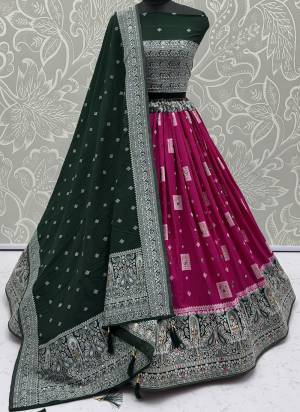 For A Fancy Designer Look,Grab These Lehenga Choli With Dupatta in Fine Colored.These Lehenga And Choli Are Georgette And Dupatta Are Fabricated On Georgette Pair.Its Beautified With Woven Jari Designer With Mirror Embroidery Work. 