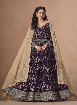 Looking These Beautiful Party Wear Fine Color Anarkali Suits.These Top Are Faux Georgette And Dupatta Are Organza And Bottom Santoon Fabricated.Its Beautified With Designer Heavy Embroidery Work.