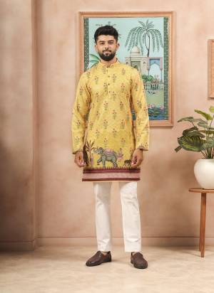 For A festive And Party Wear,Looking These Readymade Kurta With Payjama in Fine Colored.These Kurta is Fabricated On Cotton And Art Silk Bottom With Designer Digital Printed With Embroidery Work.Buy Now.