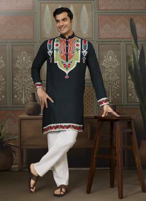 Looking These Party Wear Readymade Kurta Pair in Fine Colored.These Kurta Are Cotton Fabricated on Pair.Its Beautified With Designer Multy Thread,Mirror Embroidery Work.