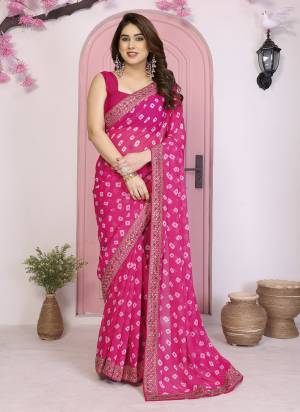 Garb These Party Wear Saree in Fine Colored.These Saree Are Georgette And Blouse is Art Silk Fabricated.Its Beautified With Printed Designer With Embroidery Work Lace Border.