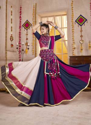 Looking These Navratri Special Lehenga Choli in Fine Colored.These Lehenga Are Viscose Cotton And Blouse Are Viscose Cotton And Dupatta Are Fabricated On Viscose Cotton.Its Beautified With Kutch Patch,Multy Thread Embroidery Work.