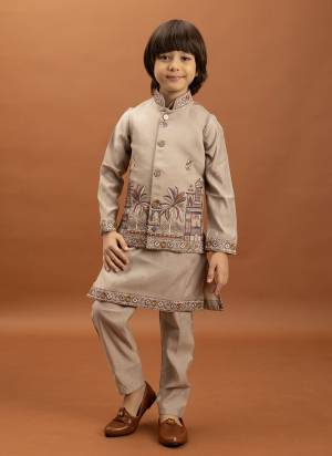 Attrective These Party Wear Readymade Kurta Payjama With Jacket Pair in Fine Colored.These Kurta Payjama And Jacket Are Viscose Silk Fabricated on Pair.Its Beautified With Designer Multy Thread,Sequance Embroidery Work.