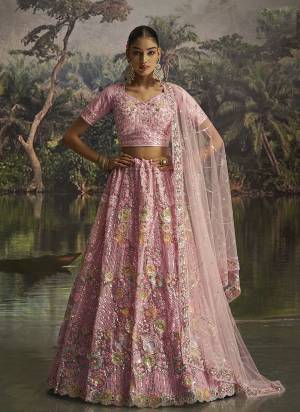 For A Designer Look,Grab These Lehenga Choli in Fine Colored.These Lehenga And Choli Are Fabricated On Soft Net Pair With Soft Net Dupatta.Its Beautified With Designer Dori,Sequance,Thread Embroidery,Zarkan Work.