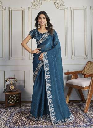 Attrective These Party Wear Saree in Fine Colored.These Saree Are Burberry Silk And Blouse is Burberry Silk Fabricated.Its Beautified With Designer Embroidery,Stone Work.