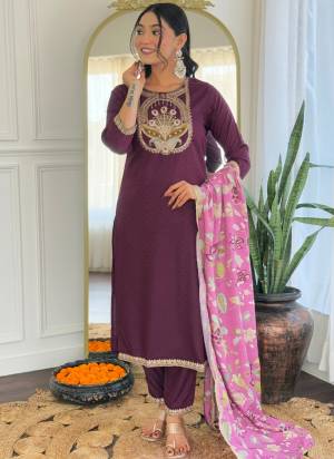 Looking These Readymade Suit in Fine Colored Pair With Bottom And Dupatta.These Top And Bottom Are Fabricated On Viscose Rayon Pair With French Crepe Dupatta.Its Beautified With Designer Embroidery Work.