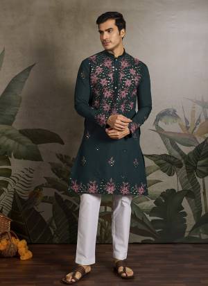 Looking These Party Wear Readymade Kurta Pair in Fine Colored.These Kurta Are Viscose Silk Fabricated on Pair.Its Beautified With Designer Mirror,Thread,Sequance Embroidery Work.