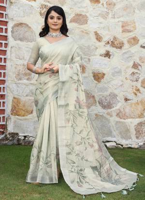 Look These Fastive Saree in Fine Colored.These Saree Are Cotton Shimmer And Blouse is Fabricated On Cotton Shimmer Pair.Its Beautified With Wevon Jari Border With Designer Printed.