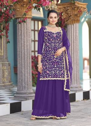 Attrective Looking These Party Wear Skirt Suit in Fine Colored Pair With Bottom And Dupatta.These Top Are Georgette And Dupatta Are Fabricated On Net Pair With Georgette Bottom.Its Beautified With Designer Heavy Multy Thread Embroidery Work.