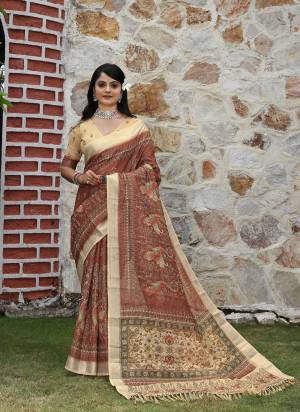 Look These Fastive Saree in Fine Colored.These Saree Are Cotton Shimmer And Blouse is Fabricated On Cotton Shimmer Pair.Its Beautified With Wevon Jari Border With Designer Printed.