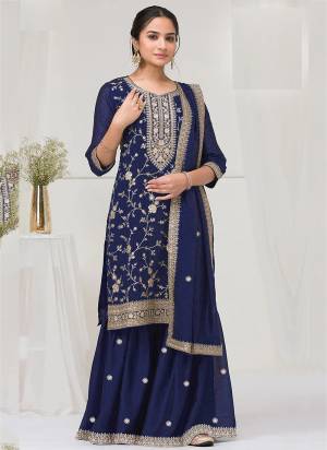 Looking These Party Wear Designer Plazzo Suits in Fine Colored Pair With Dupatta.These Top Are Vichitra Silk And Dupatta Are Fabricated On Vichitra Silk Pair With Vichitra Silk Bottom.Its Beautified With Designer Embroidery Work.