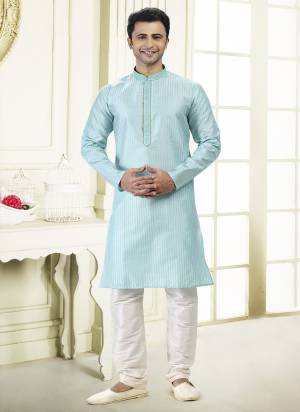 Looking These Party Wear Mans Wear Kutra Payjama wearing this fashionable. These Kurta Are Jacquard Silk And Payjama Art Silk finest Fabriced With Woven Designer With Mirror,Thread Embroidery Work.
