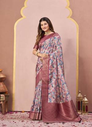 Look Attractive These Designer Party Wear Saree in Fine Colored.These Saree Are Tussar Silk And Blouse Tussar Silk is Fabricated.Its Beautified Woven Pallu Border Desiger With Digital Printed.