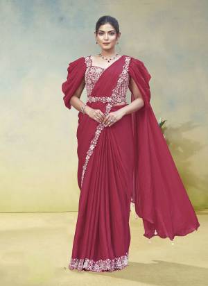 Look Attrective These Designer Party Wear Fancy Ready To Wear Saree With Blouse in Fine Colored.These Saree Are Two Tone Satin Silk And Blouse Malai is Fabricated.Its Beautified Solid,Desiger Dual Sequance Embroidery With Hand Work.