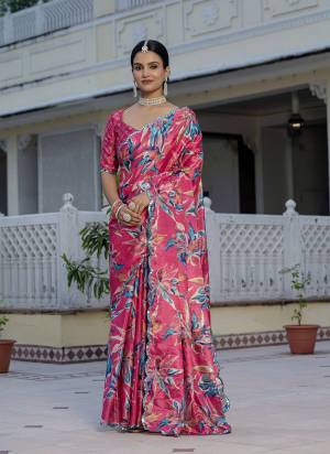 Looking These Party Wear Ready To Wear Saree in Fine Colored.These Saree is Fabricated On Chinon Pair With Chinon Blouse.Its Beautified Designer Digital Printed With Mirror Cut Work  Border.