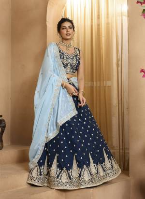 Garb This Party Wear Fine Color Fancy Heavy Designer Choli And Lahenga Fabriced On Organza And Dupatta Organza In Fabricated Beautified With Attrective Designer Heavy Sequance,Multy Thread  Embroidery Work. Buy Now.