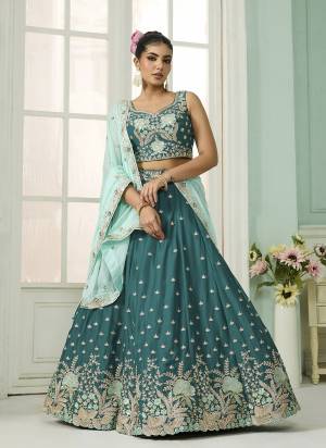 Garb This Party Wear Fine Color Fancy Heavy Designer Choli And Lahenga Fabriced On Georgette And Dupatta Georgette In Fabricated Beautified With Attrective Designer Heavy Sequance,Multy Thread  Embroidery Work. Buy Now.