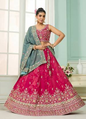 Looking This Party Wear Fine Color Fancy Heavy Designer Choli And Lahenga Fabriced On Cosmos Silk And Dupatta Cosmos Silk In Fabricated Beautified With Attrective Designer Heavy Sequance,Multy Thread  Embroidery Work. Buy Now.