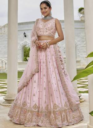 Atrractive This Party Wear Fine Color Fancy Heavy Designer Choli And Lahenga Fabriced On Silk And Dupatta Organza Viscose In Fabricated Beautified With Attrective Designer Heavy Sequance,Multy Thread  Embroidery Work. Buy Now.