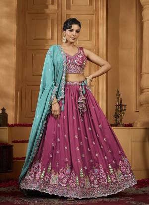 Atrractive This Party Wear Fine Color Fancy Heavy Designer Choli And Lahenga Fabriced On Vichitra Silk And Dupatta Vichitra Silk In Fabricated Beautified With Attrective Designer Heavy Sequance,Multy Thread  Embroidery Work. Buy Now.