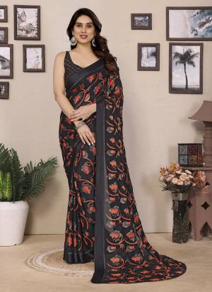 Attrective These Party Wear Saree in Fine Colored.These Saree Are Moss Satin Patta And Blouse is Moss Satin Patta Fabricated.Its Beautified With Woven Patta Border Designer Foil Printed.