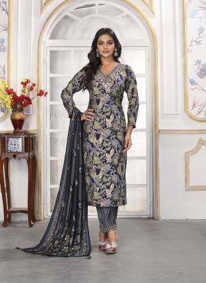 Garb These Beautiful Looking Readymade Suits.These Top And Bottom Are Chanderi And Dupatta Are Chanderi Fabricated.Its Beautified With Disigner Printed With Embroidery Work.