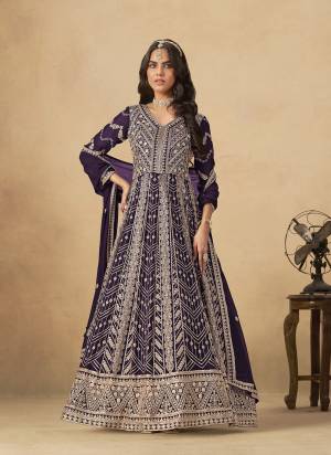 Looking These Beautiful Party Wear Fine Color Anarkali Suits.These Top Are Faux Georgette And Dupatta Are Faux Georgette And Bottom Santoon Fabricated.Its Beautified With Heavy Designer Embroidery Work.