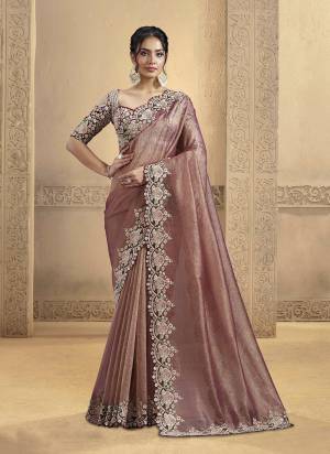 Look Attractive These Designer Party Wear Fancy Saree in Fine Colored.These Saree Are Banarasi Crush And Blouse Raw Silk is Fabricated.Its Beautified Fancy Sequance,Moti Embroidery Work.
