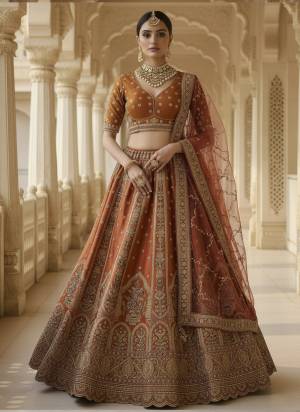 For A Fancy Designer Look,Grab These Lehenga Choli With Dupatta in Fine Colored.These Lehenga And Choli Are Gadhwal Silk And Dupatta Are Fabricated On Soft Net Pair.Its Beautified With Heavy Fancy Lace, Sequance,Chapat Jari,Thread Embroidery Work. 