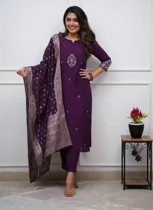 Looking These Suit in Fine Colored Pair With Bottom And Dupatta.These Top Are P V Chanderi And Bottom Are Fabricated On P V Chanderi Pair With Cotton Dupatta.Its Beautified With Designer Embroidery Work.