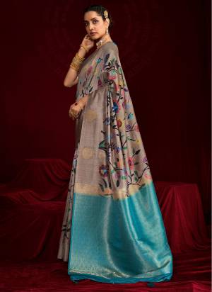 Attrective These Party Wear Saree in Fine Colored.These Saree Are Soft Silk And Blouse is Fabricated On Soft Silk Pair.Its Beautified With Woven Designer, Digital Kalamkari Printed.