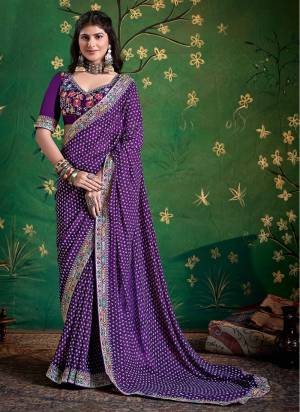 Garb These Party Wear Saree in Fine Colored.These Saree Are Georgette And Blouse is Fabricated On Georgette Pair.Its Beautified With Printed Designer With Embroidery Work Lace Border And Blouse.