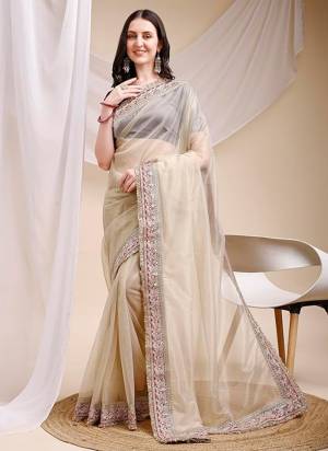 Looking These Party Wear Saree in Fine Colored.These Saree Are Space Silk And Blouse is Fabricated On Banglori Silk.Its Beautified With Designer Sequance Embroidery Work.