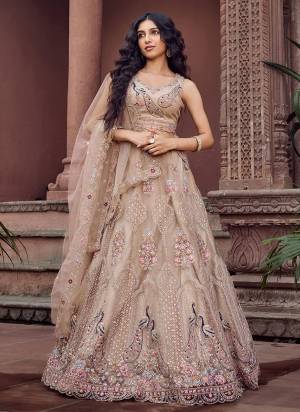 Attrective Looking This Party Wear Fine Color Fancy Heavy Designer Choli And Lahenga Fabriced On Net And Dupatta Net In Fabricated Beautified With Attrective Designer Heavy Sequance, Thread Embroidery Work. Buy Now.
