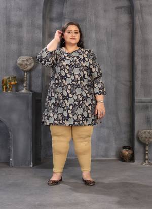 Grab These Beautiful Looking Readymade Big SizeTop.These Top is Fabricated On Chanderi.Its Beautified With Designer Printed.