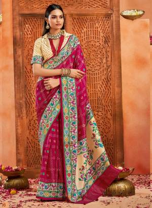 Attrective These Party Wear Saree in Fine Colored.These Saree Are Velvet Tussar Silk And Blouse is Fabricated On Velvet Tussar Silk Pair.Its Beautified With Designer Paithani Pallu With Ghatchola Printed.