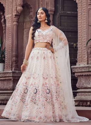 Attrective Looking This Party Wear Fine Color Fancy Heavy Designer Choli And Lahenga Fabriced On Net And Dupatta Net In Fabricated Beautified With Attrective Designer Heavy Sequance,Thread Embroidery Work. Buy Now.
