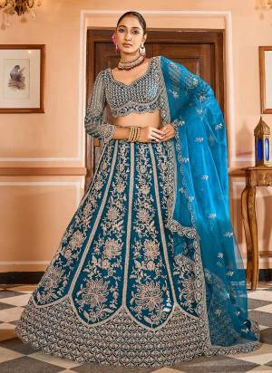 Attrective Looking This Party Wear Fine Color Fancy Heavy Designer Choli And Lahenga Fabriced On Net And Dupatta Net In Fabricated Beautified With Attrective Designer Heavy Sequance,Thread Embroidery Work. Buy Now.