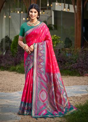 Attractive These Fastive And Party Wear Saree in Fine Colored.These Saree And Blouse is Fabricated On Soft Silk.Its Beautified With Woven Multy Designer.