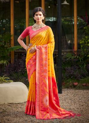 Attractive These Fastive And Party Wear Saree in Fine Colored.These Saree And Blouse is Fabricated On Soft Silk.Its Beautified With Woven Multy Designer.