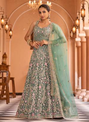 Attrective Looking This Party Wear Fine Color Fancy Heavy Designer Choli And Lahenga Fabriced On Net And Dupatta Net In Fabricated Beautified With Attrective Designer Sequance,Thread Embroidery Work. Buy Now.
