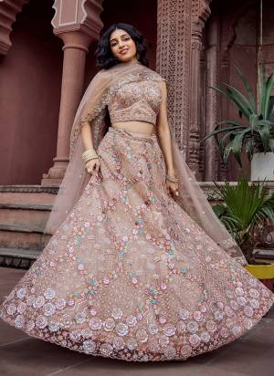Attrective Looking This Party Wear Fine Color Fancy Heavy Designer Choli And Lahenga Fabriced On Net And Dupatta Net In Fabricated Beautified With Attrective Designer Sequance,Thread Embroidery Work. Buy Now.