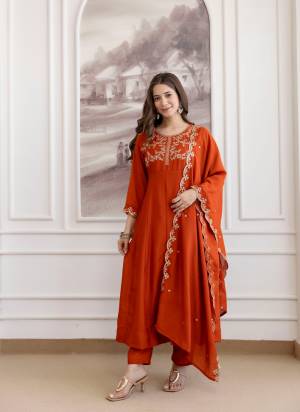 Looking These Suit in Fine Colored Pair With Bottom And Dupatta.These Top And Bottom Are Fabricated On Vichitra Silk Pair With Vichitra Silk Dupatta.Its Beautified With Designer Embroidery Work.