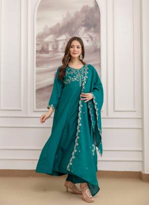 Looking These Suit in Fine Colored Pair With Bottom And Dupatta.These Top And Bottom Are Fabricated On Vichitra Silk Pair With Vichitra Silk Dupatta.Its Beautified With Designer Embroidery Work.