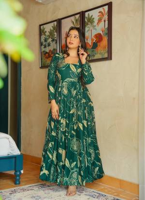 Attrective Looking These Beautiful Looking Readymade Long Gown.These Gown Are Rayon Fabricated.Its Beautified With Designer Digital Printed.