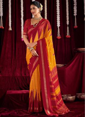Garb These Traditinol Party Wear Saree in Fine Colored.These Saree Are Ikkat Silk And Blouse is Fabricated On Ikkat Silk Pair.Its Beautified With Designer Zig Zag Printed.